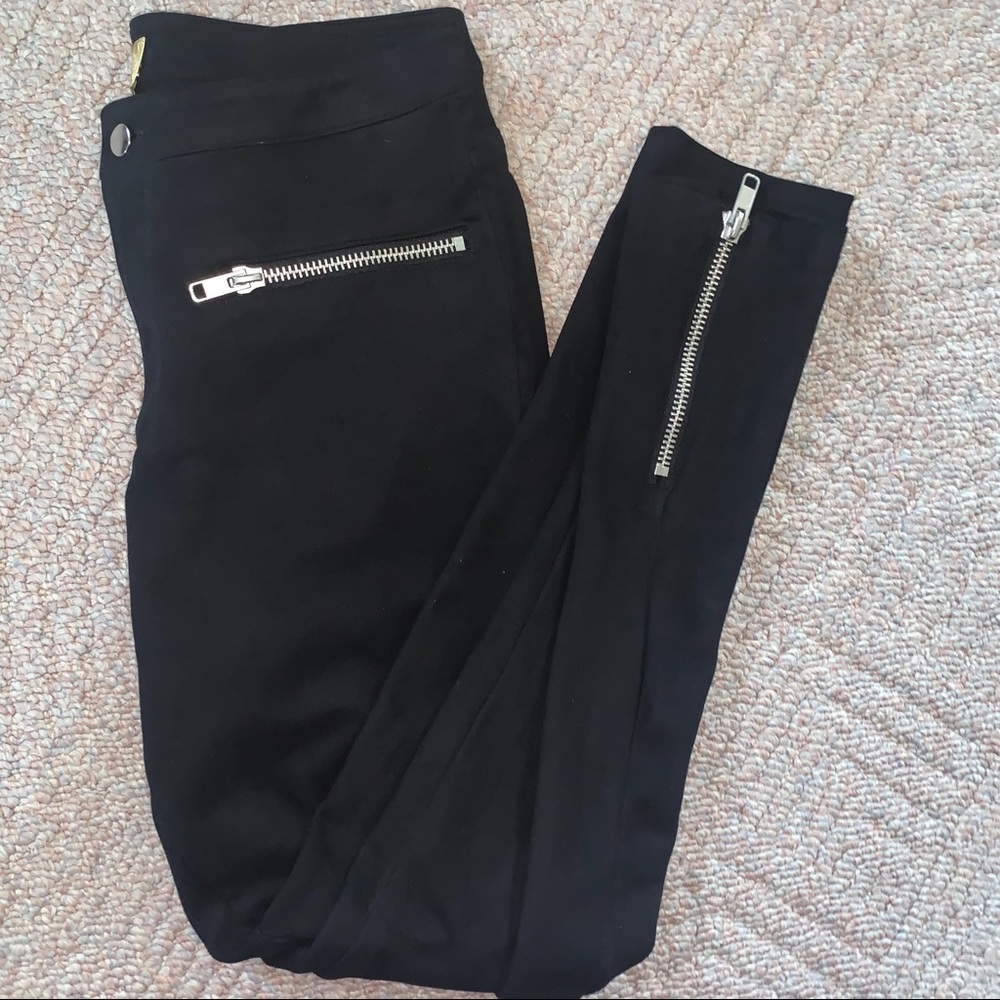 H&M Black Zipper Pants